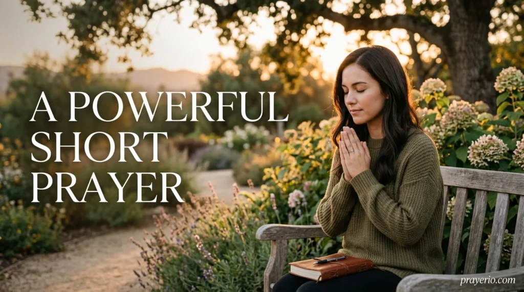 A Powerful Short Prayer