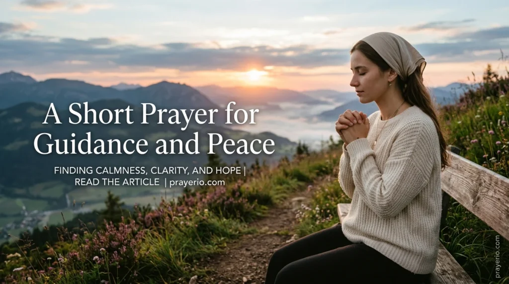 A Short Prayer for Guidance and Peace