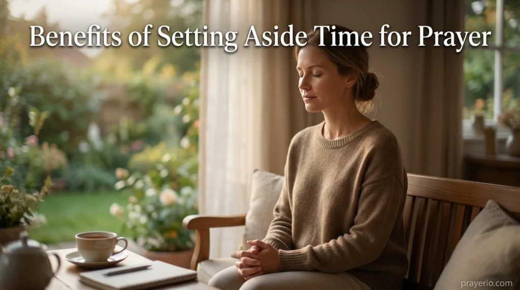 Benefits of Setting Aside Time for Prayer