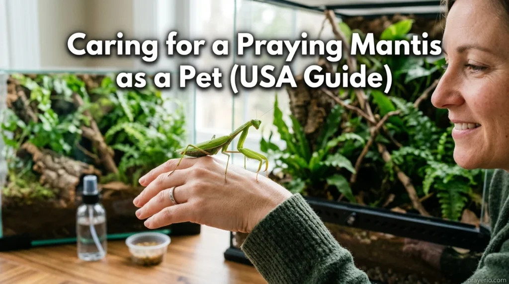 Caring for a Praying Mantis as a Pet (USA Guide)