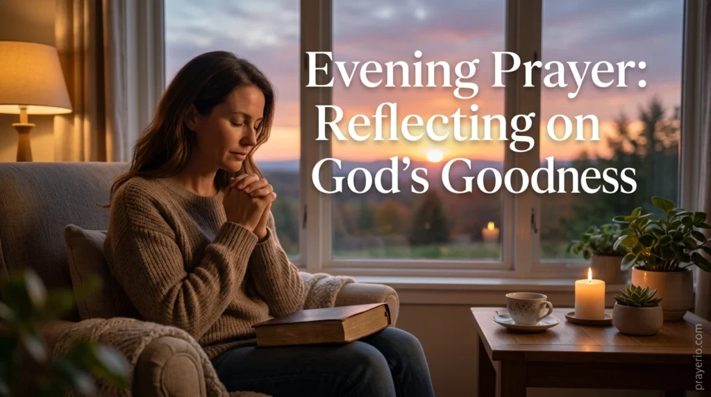 Evening Prayer: Reflecting on God's Goodness
