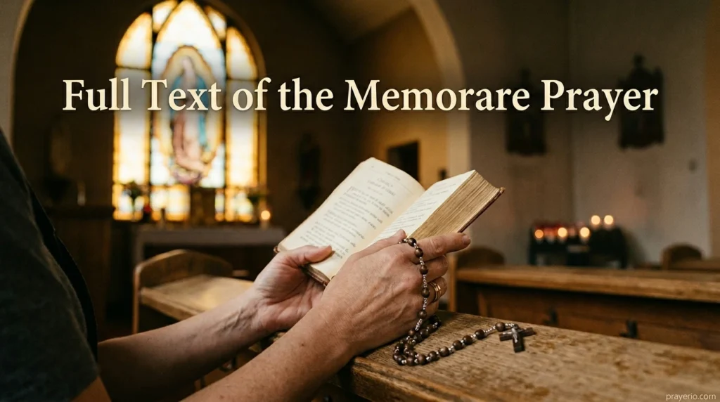 Full Text of the Memorare Prayer