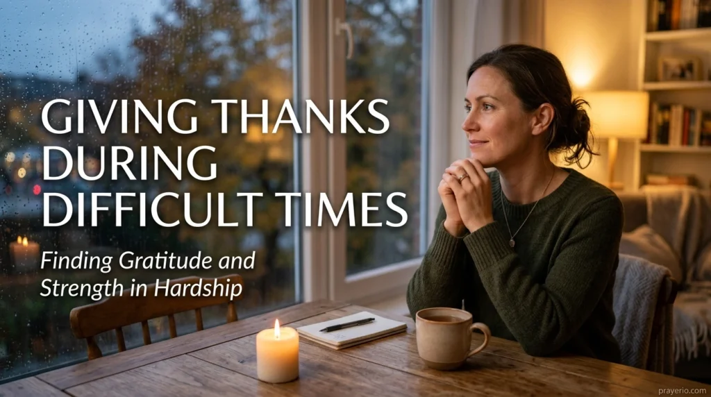 Giving Thanks During Difficult Times