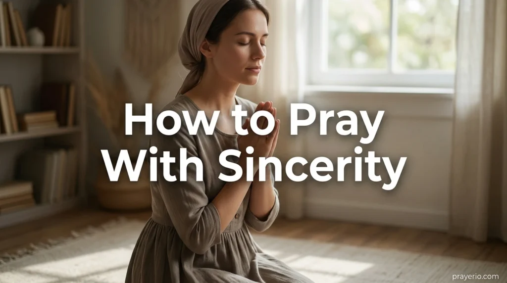 How to Pray With Sincerity