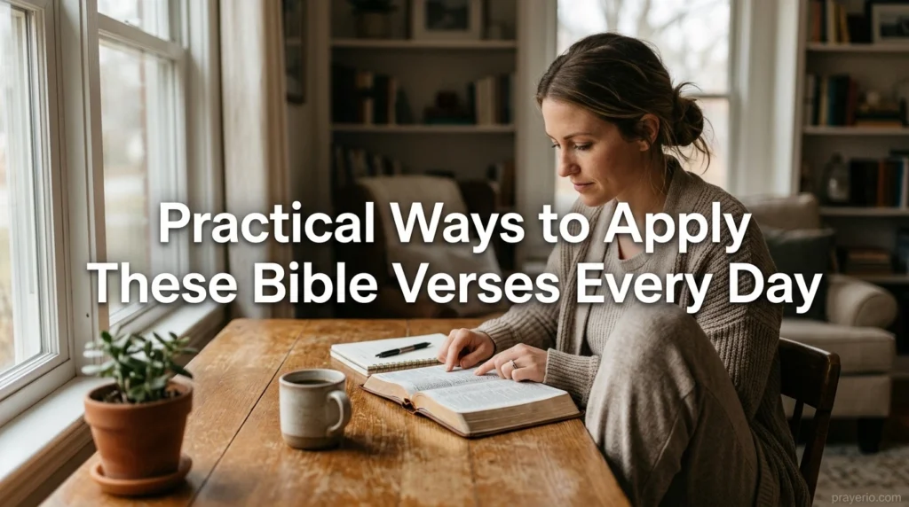 Practical Ways to Apply These Bible Verses Every Day