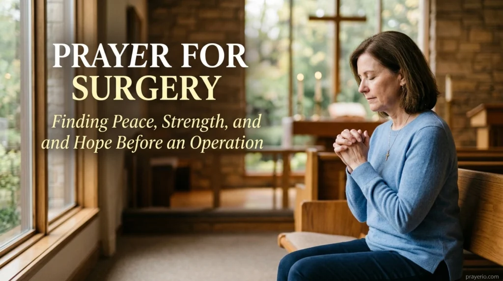 Prayer for Surgery Finding Peace, Strength, and Hope Before an Operation