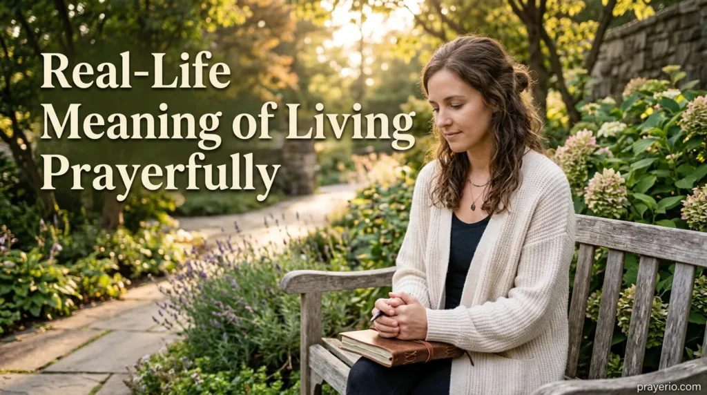 Real-Life Meaning of Living Prayerfully