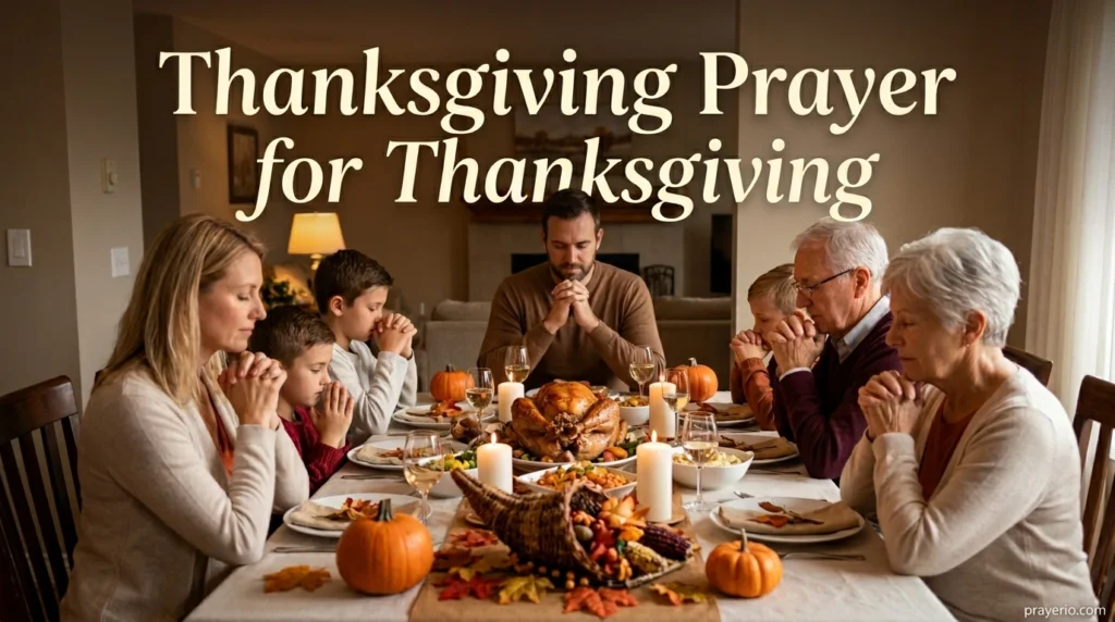 Thanksgiving Prayer for Thanksgiving