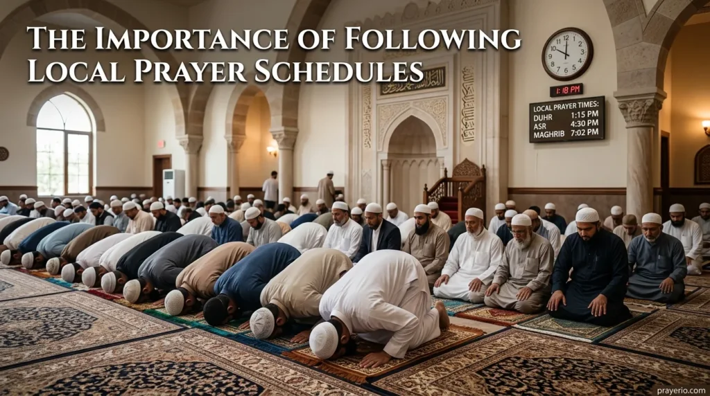 The Importance of Following Local Prayer Schedules