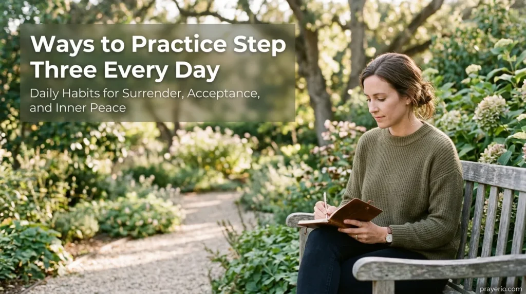 Ways to Practice Step Three Every Day