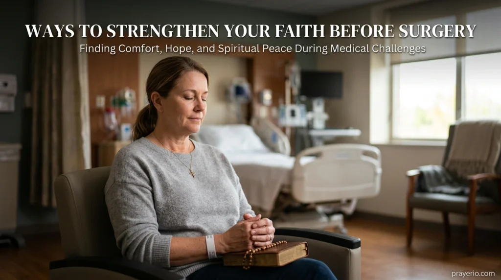 Ways to Strengthen Your Faith Before Surgery