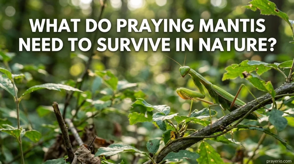 What Do Praying Mantis Need to Survive in Nature?